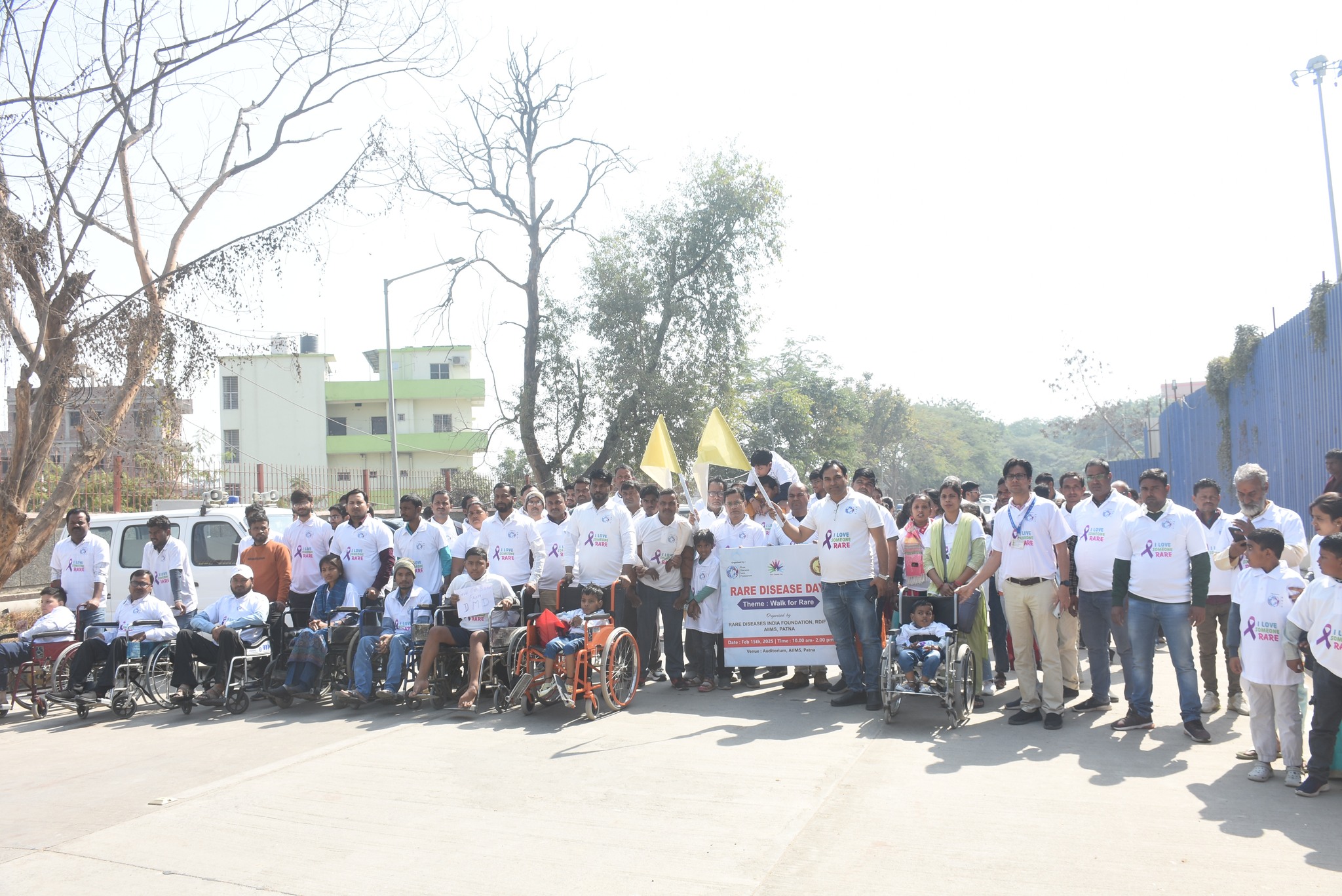 A patient advocate sharing their journey at the Patna event.